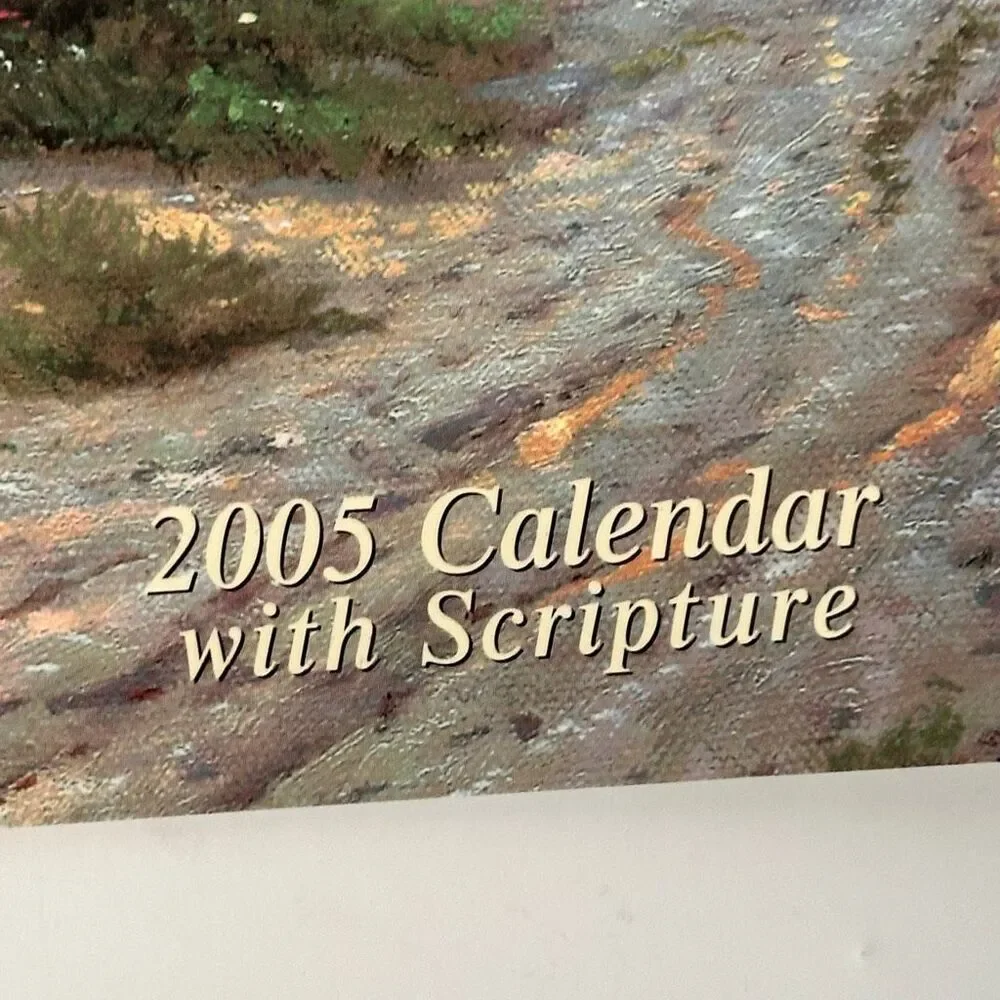 Thomas Kinkade Painter of Light Calendar with Scripture 2005 Wall Calendar